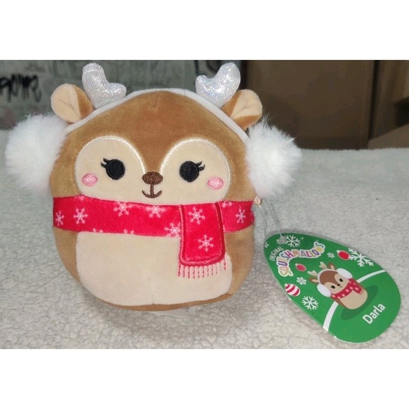 Kellytoy Other - KellyToy Original Squishmallows Plush 4.5 Inch Toy Darla the Reindeer Christmas